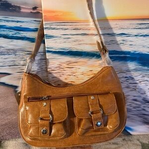 Stylish Tan Leather Handbag